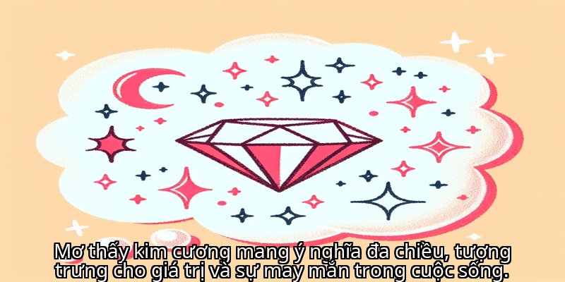 <strong>Mơ thấy kim cương</strong> mang ý nghĩa đa chiều, tượng trưng cho giá trị và sự may mắn trong cuộc sống.
