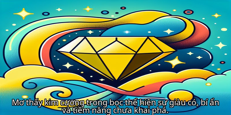 <strong>Mơ thấy kim cương</strong> trong bọc thể hiện sự giàu có, bí ẩn và tiềm năng chưa khai phá.