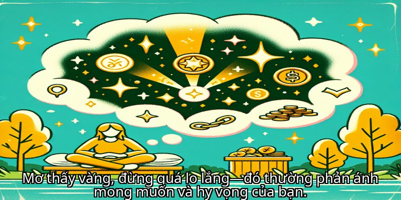 <strong>Mơ thấy vàng</strong>, đừng quá lo lắng—đó thường phản ánh mong muốn và hy vọng của bạn.